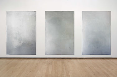 <em>Perpetual Movement</em>, each 240 x 160 cm, acrylic, lacquer, spray-paint, PE film on canvas, 2016, installation view The Lowry, Manchester 2016